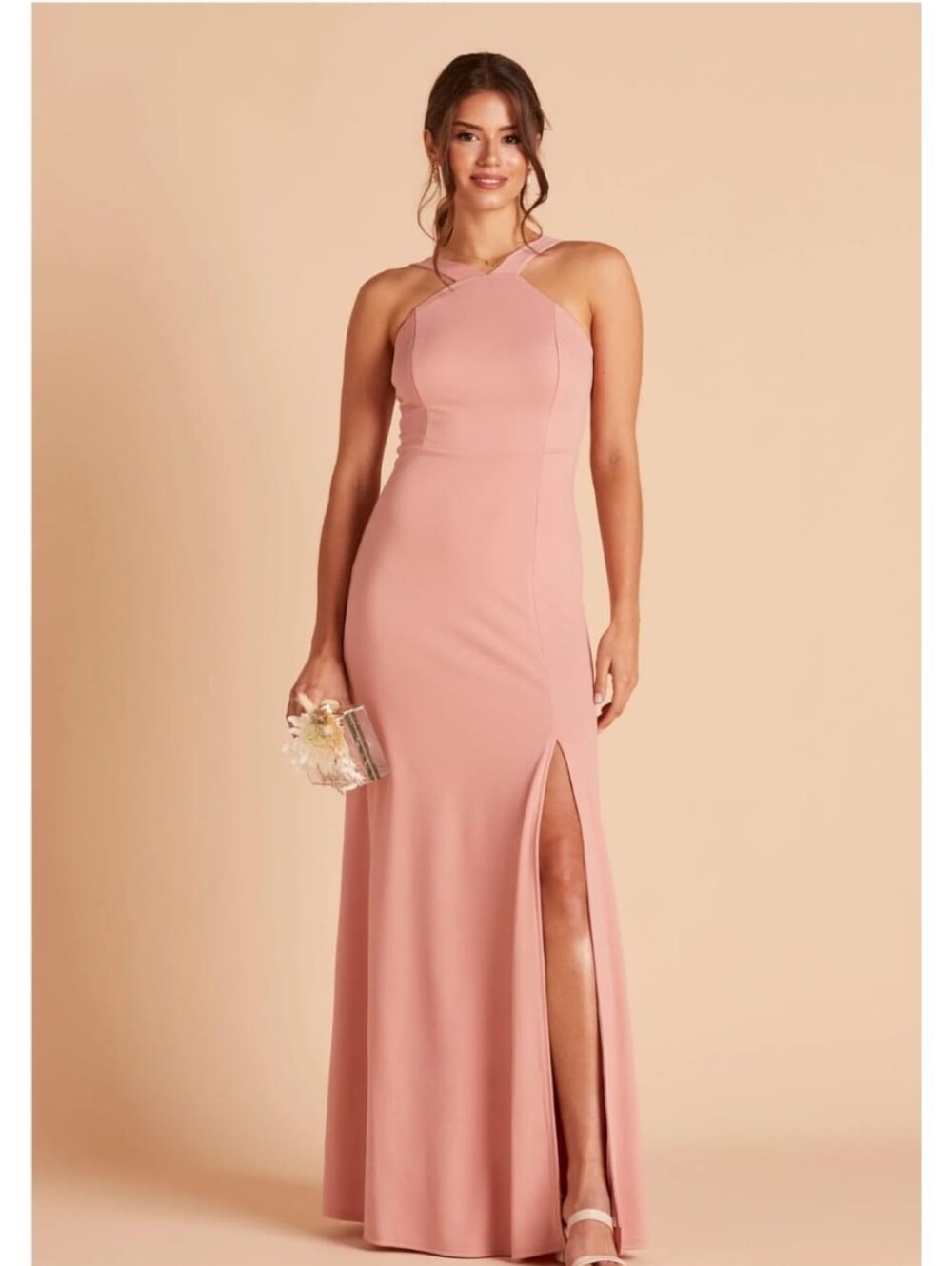 Birdy Grey Blush One-Shoulder Evening Gown